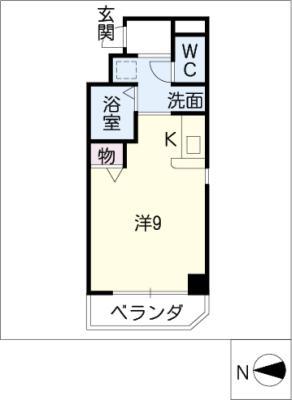 シャルム久屋(ワンルーム/7階)の間取り写真