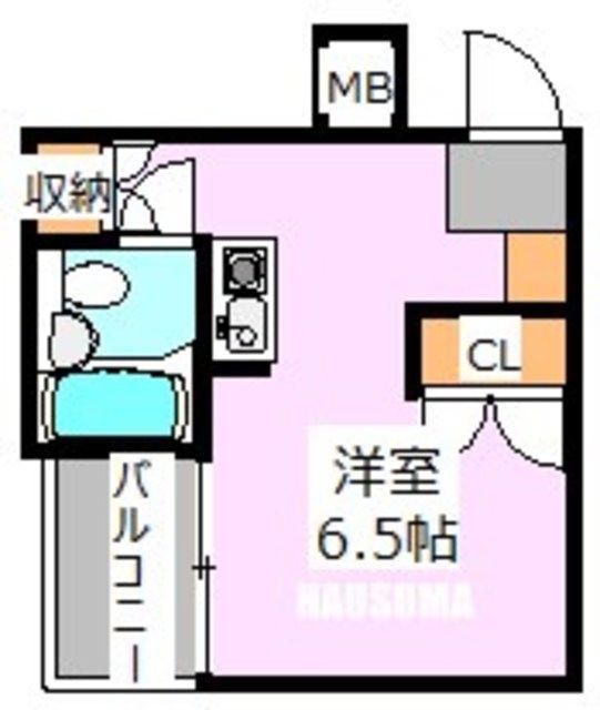 トップ西巣鴨(ワンルーム/1階)の間取り写真