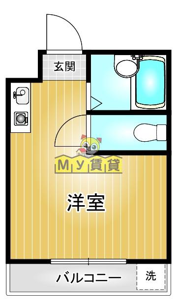 FJレジデンス八事(ワンルーム/3階)の間取り写真
