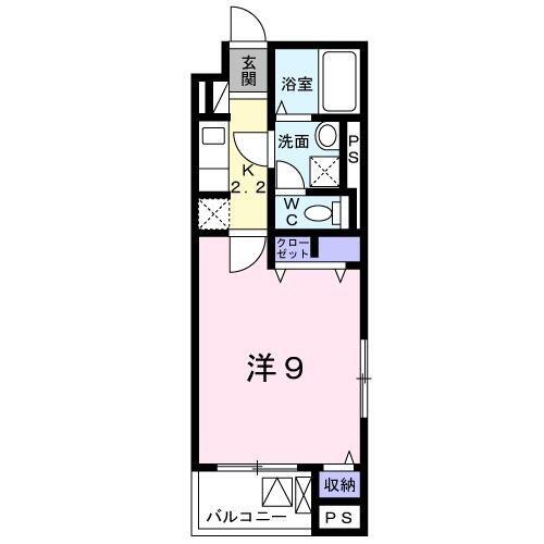 JR京浜東北線 根岸駅(神奈川) 徒歩5分 4階建 築6年(1K/4階)の間取り写真