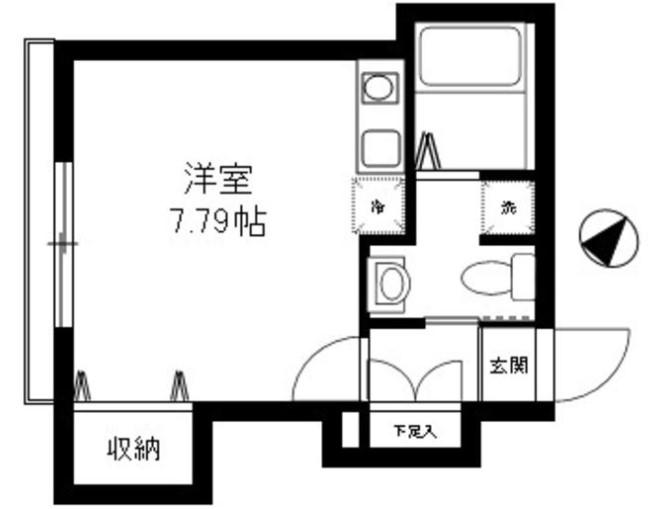 MAISON SHOWA(ワンルーム/2階)の間取り写真