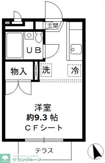 グレイス久我山(ワンルーム/1階)の間取り写真