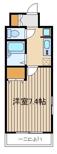 ライズ赤塚(1K/3階)の間取り写真