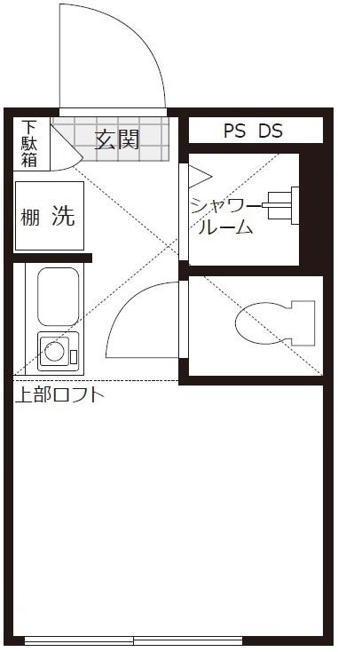 カーサマグノリア(ワンルーム/2階)の間取り写真