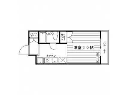 ソルクエスタ(1K/2階)の間取り写真