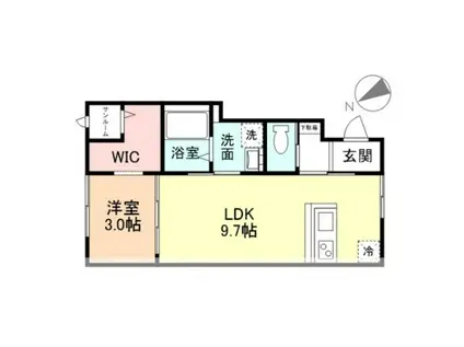 FELICE久方I(1LDK/2階)の間取り写真