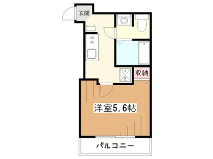 SOLEIL(1K/1階)の間取り写真