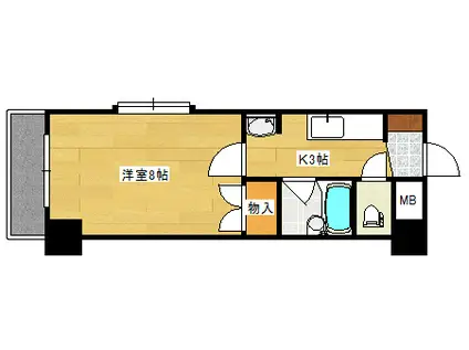 エスポアコーポIII(1K/2階)の間取り写真