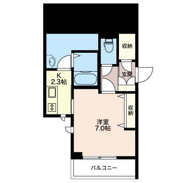 シャルム本郷II番館(1K/3階)の間取り写真