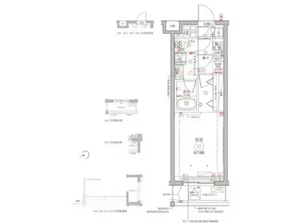 クレイシアIDZ祐天寺II(1K/3階)の間取り写真