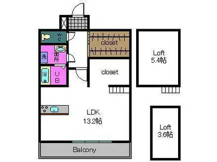 ALTE MEISTER CASAMIRA(ワンルーム/4階)の間取り写真