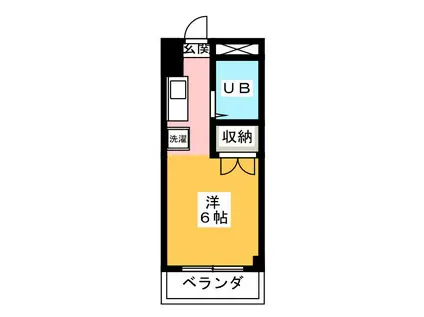 スズキマンション(ワンルーム/3階)の間取り写真