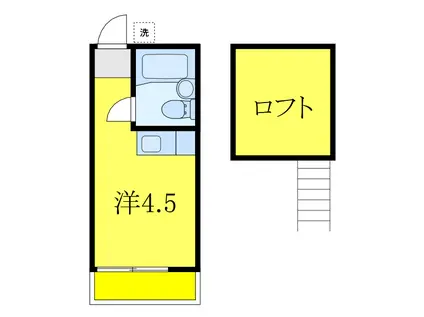 コスモコーポ(ワンルーム/1階)の間取り写真