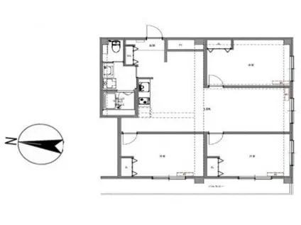 長興新中野マンション(3LDK/3階)の間取り写真