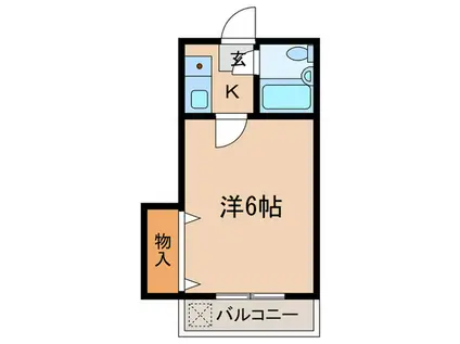 大田ハイツ(1K/2階)の間取り写真
