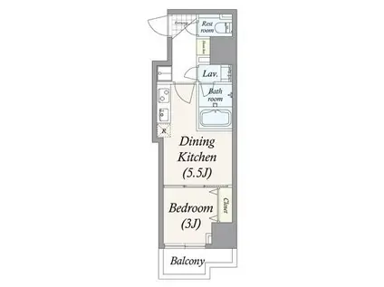 GRANPASEO浅草(1DK/11階)の間取り写真