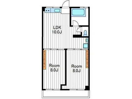 SPICA(2LDK/3階)の間取り写真