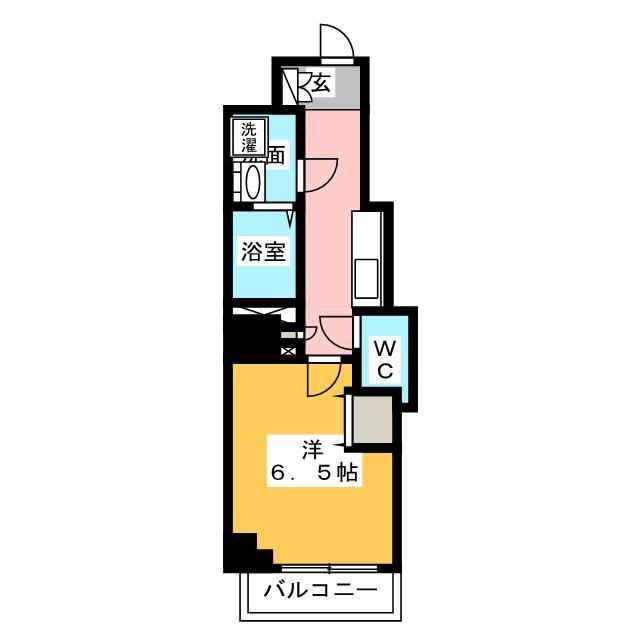 PREMIER市谷薬王寺(1K/3階)の間取り写真