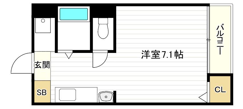 あびこ88マンション(1K/4階)の間取り写真