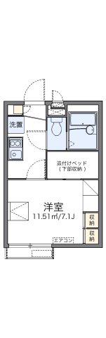 レオパレス西戸部(1K/1階)の間取り写真