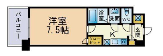 CASA DI TAISHOKAN IL MARE(1K/6階)の間取り写真