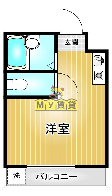 FJレジデンス八事(ワンルーム/2階)の間取り写真