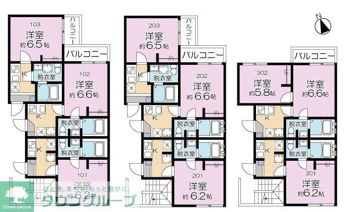 アイクル西川口(1K/2階)の間取り写真