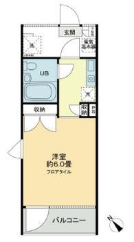 ハウス・エプタ(1K/5階)の間取り写真