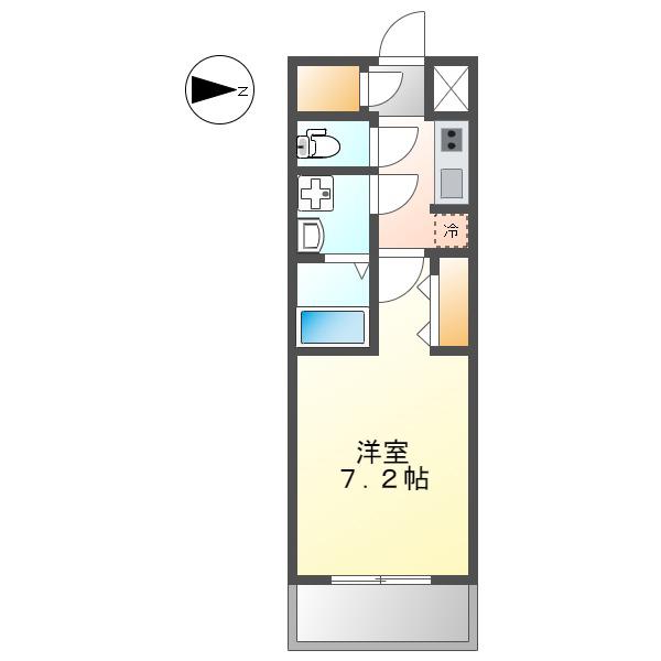 S-RESIDENCE豊国通(1K/10階)の間取り写真