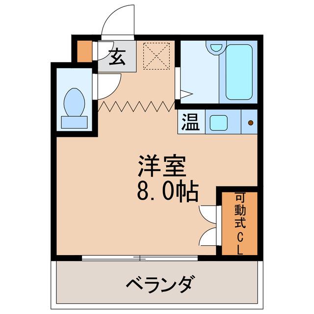 K&Tメンズハイツ(ワンルーム/4階)の間取り写真
