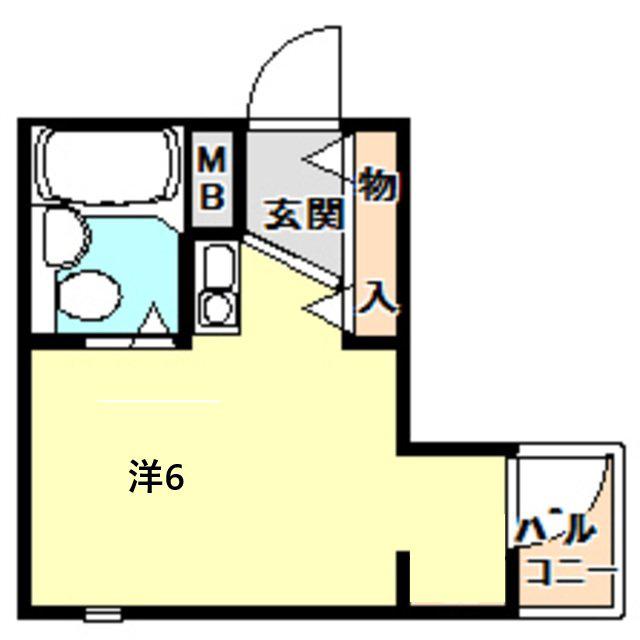 ブレシオンエスト(ワンルーム/3階)の間取り写真