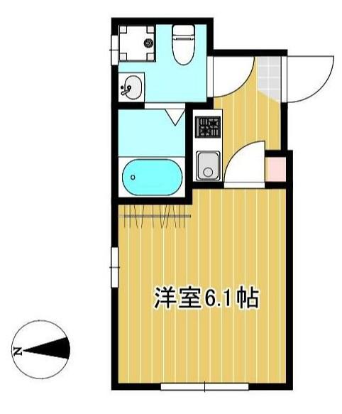 CASA DEL SOLE(1K/1階)の間取り写真