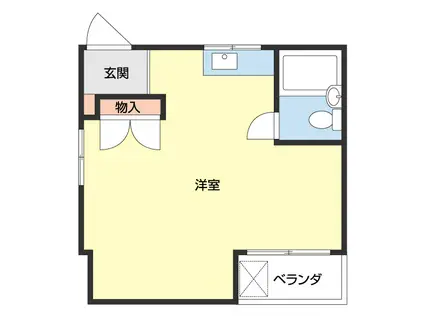 MYマンション(ワンルーム/3階)の間取り写真