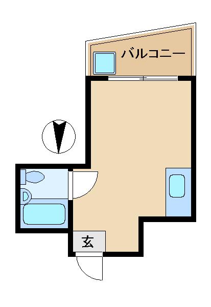 万和ビル(ワンルーム/4階)の間取り写真
