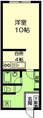 新栄長谷川マンション(1K/1階)の間取り写真