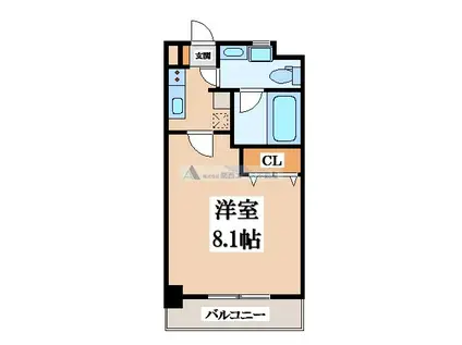 リッツ小阪(1K/4階)の間取り写真