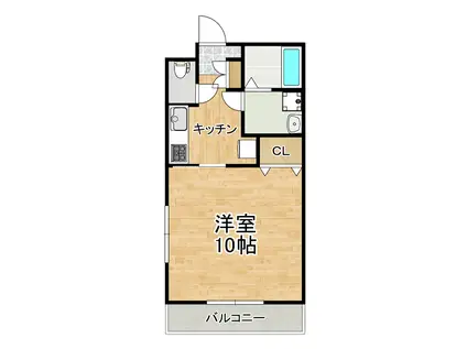 ATLAS(1K/1階)の間取り写真