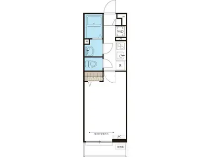 リブリ・グランデスト上大岡(1K/2階)の間取り写真