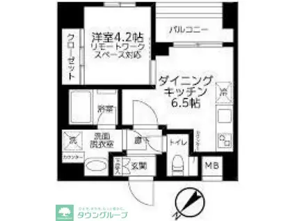 アイル押上ノルド(1DK/7階)の間取り写真