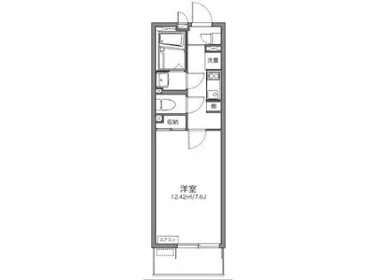 レオネクスト大宮イースト(1K/1階)の間取り写真