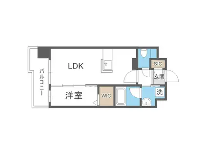クラス平尾(1LDK/3階)の間取り写真