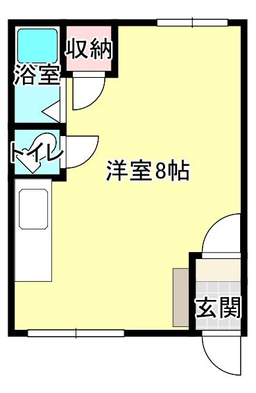砂川総合ハイツ(ワンルーム/2階)の間取り写真