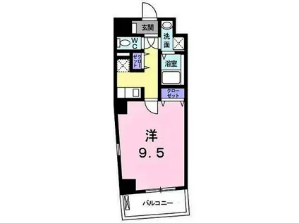 メゾン・ド・ジオーレ(1K/5階)の間取り写真