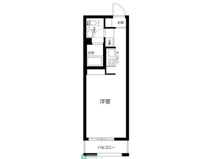 MERCURY(1K/3階)の間取り写真