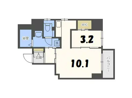 レガーロ札幌ステーション(1LDK/3階)の間取り写真