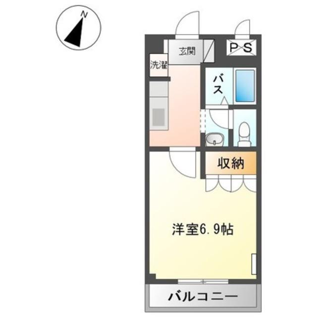JR和歌山線 田井ノ瀬駅 徒歩7分 2階建 築21年(1K/2階)の間取り写真