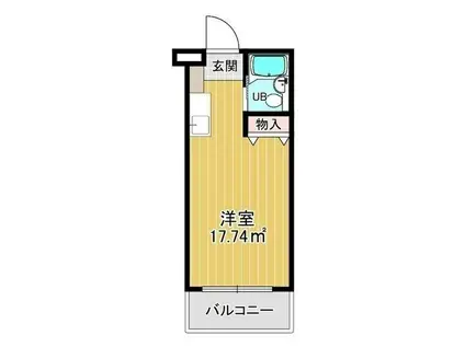 メゾン・ド・カンパーニュ(1K/2階)の間取り写真