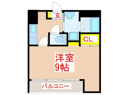 ARCO BALENO(1K/5階)の間取り写真