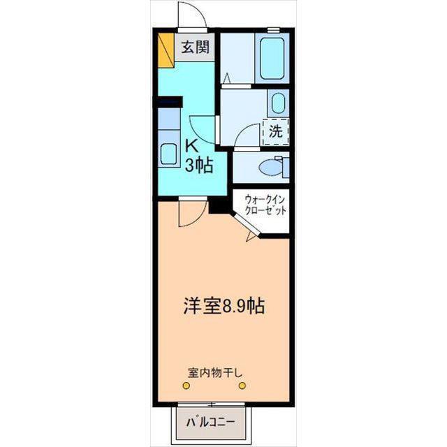 シャーメゾン高尾台(1K/2階)の間取り写真