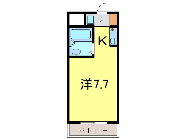 アオヤマハウス(ワンルーム/1階)の間取り写真